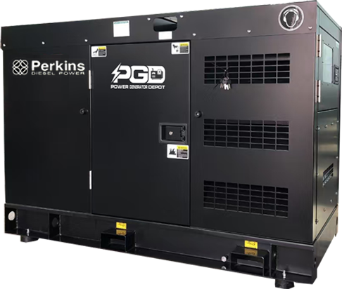 Large Perkins 10 kW diesel generator engine