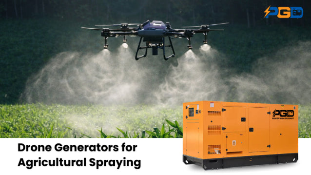 Field-ready diesel generator for agricultural drone battery charging